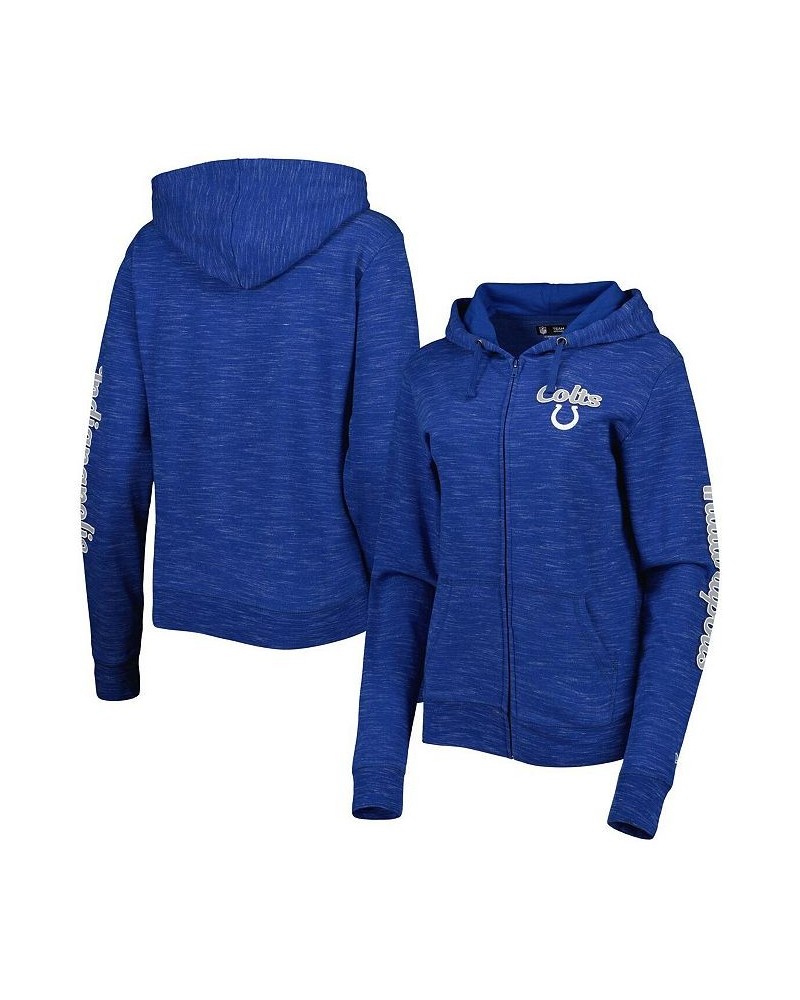 Women's Royal Indianapolis Colts Reverse Full-Zip Hoodie Royal $40.79 Sweatshirts