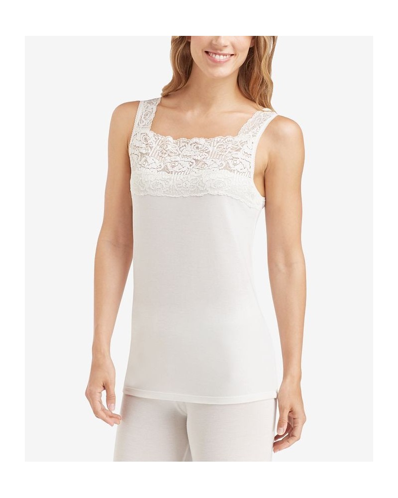 SofTech Stretch Lace Detail Cami Ivory $17.20 Tops